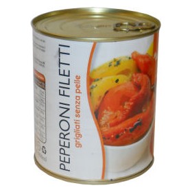 PEPERONI A FILETTI GRIGLIATI OLIO GR.800